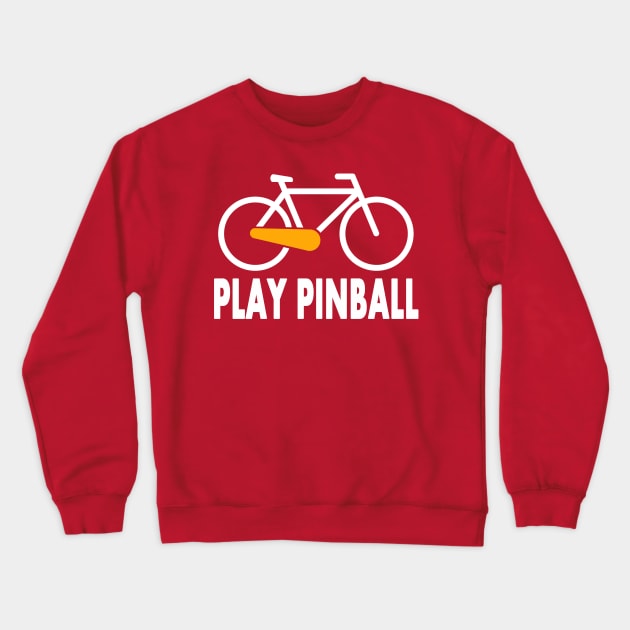 Bicycle Pinball orange Crewneck Sweatshirt by Uwantmytees